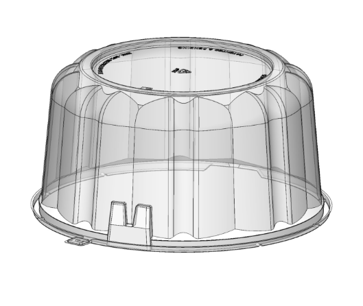11" Dome x 3-1/2" HT (Palm Design)