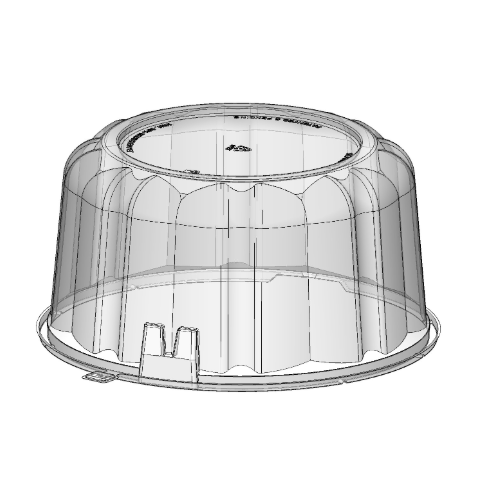 10" Dome x 3-3/4" HT (Palm Design)