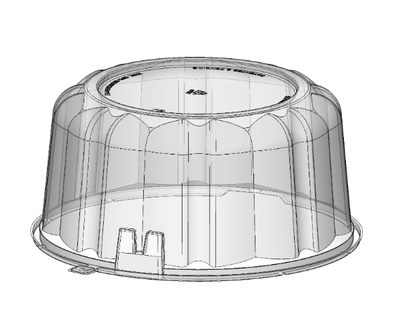 10" Dome x 3-1/2" HT (Palm Design)