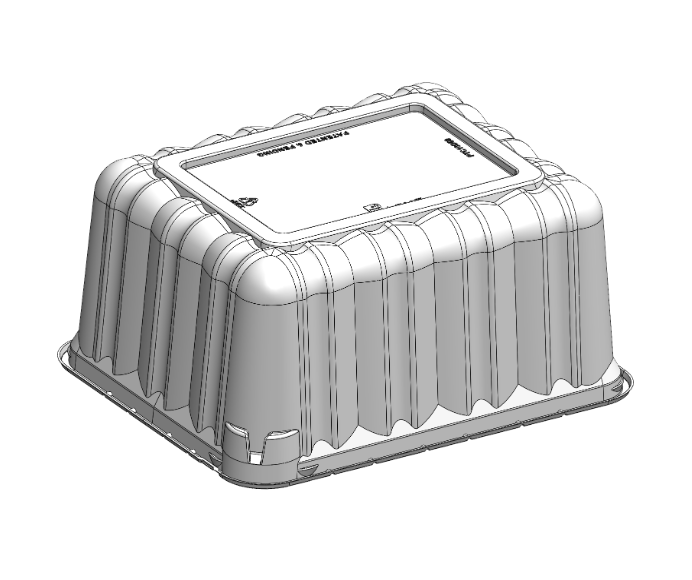 1/2 Sheet Cake Dome x 5-1/4" HT (Palm Design)