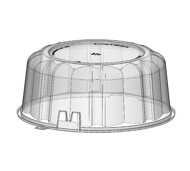 10" Dome x 3-1/4" HT (Palm Design)