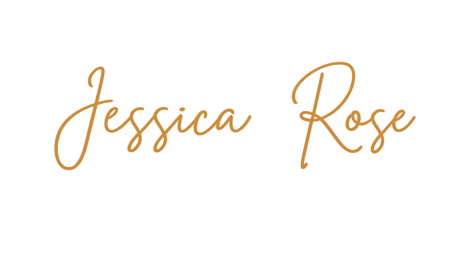 The image features the name Jessica Rose written in a modern script font with a brown color on a black background.