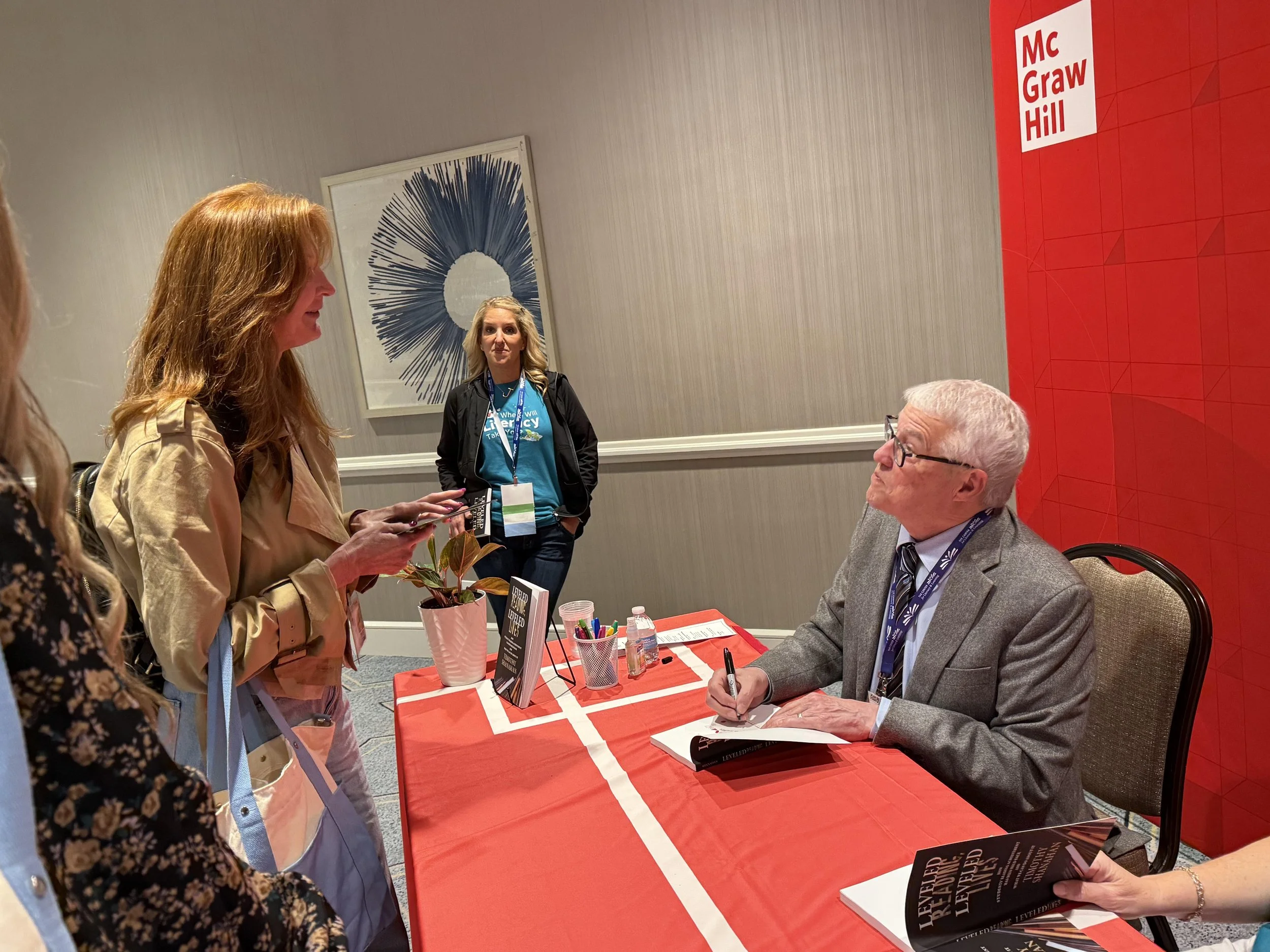 Dr. Char meeting Dr. Timothy Shanahan at PlainTalk 2026