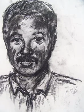 Self Portrait II 
 Charcoal Drawing 