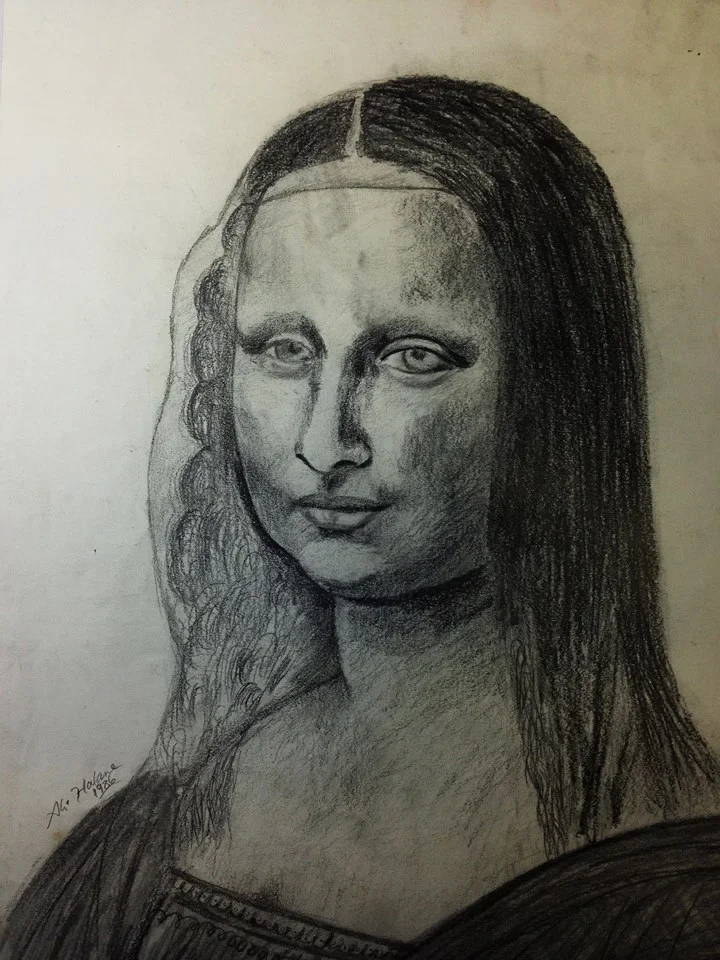  Homage to DaVinci  
 Pencil Drawing 