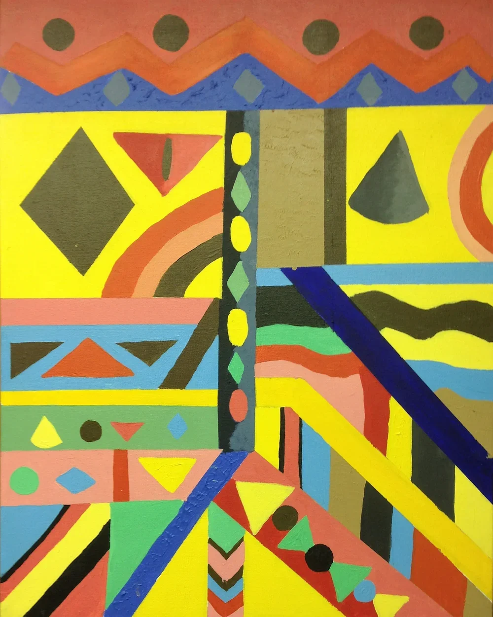  Quilt 
 Acrylic on Canvas 