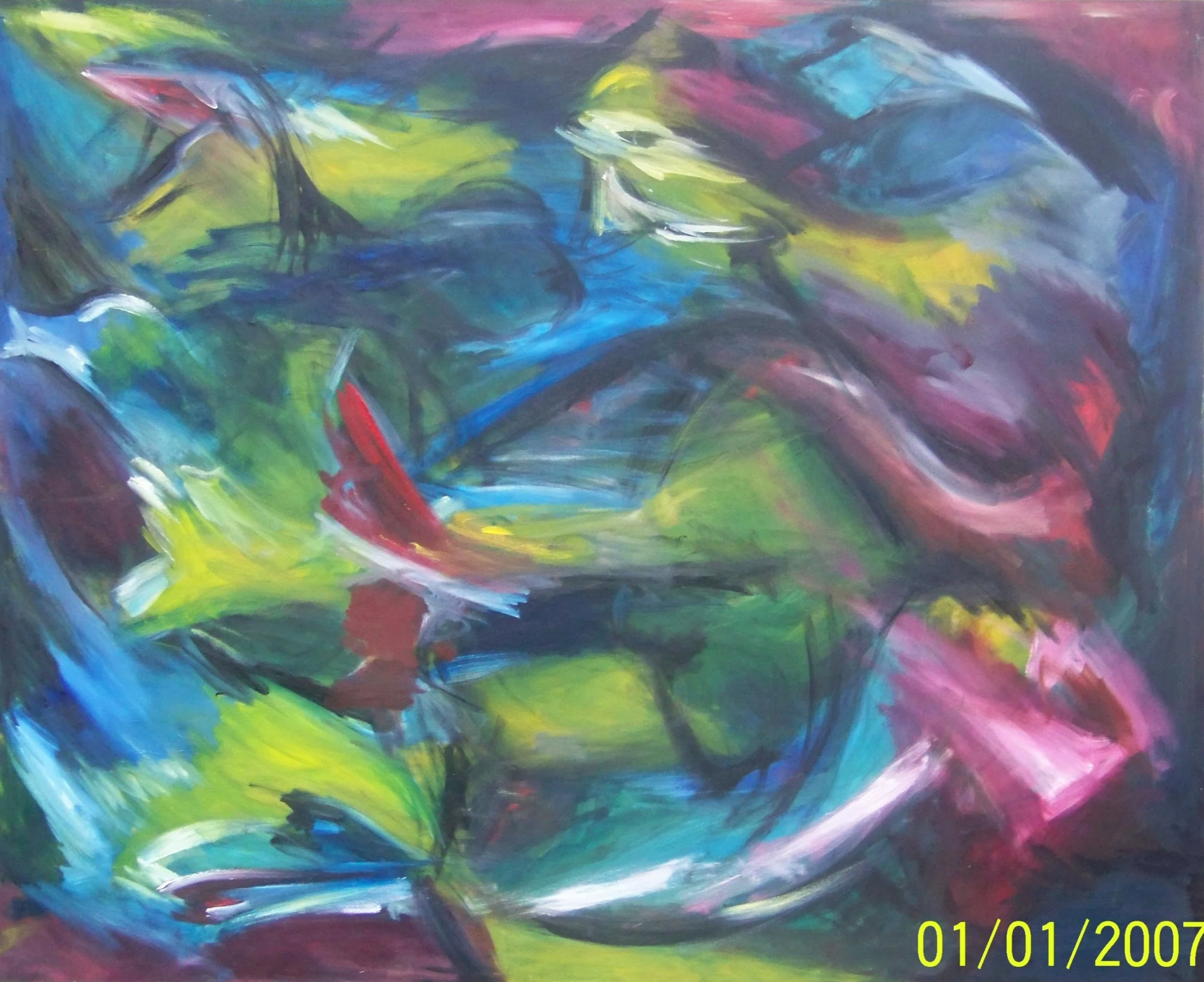  Chameleon II 
 Oil on Canvas 