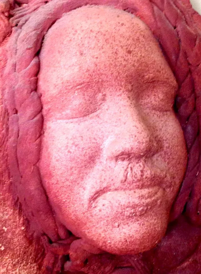  Self Portrait with Hand 
 Clay 