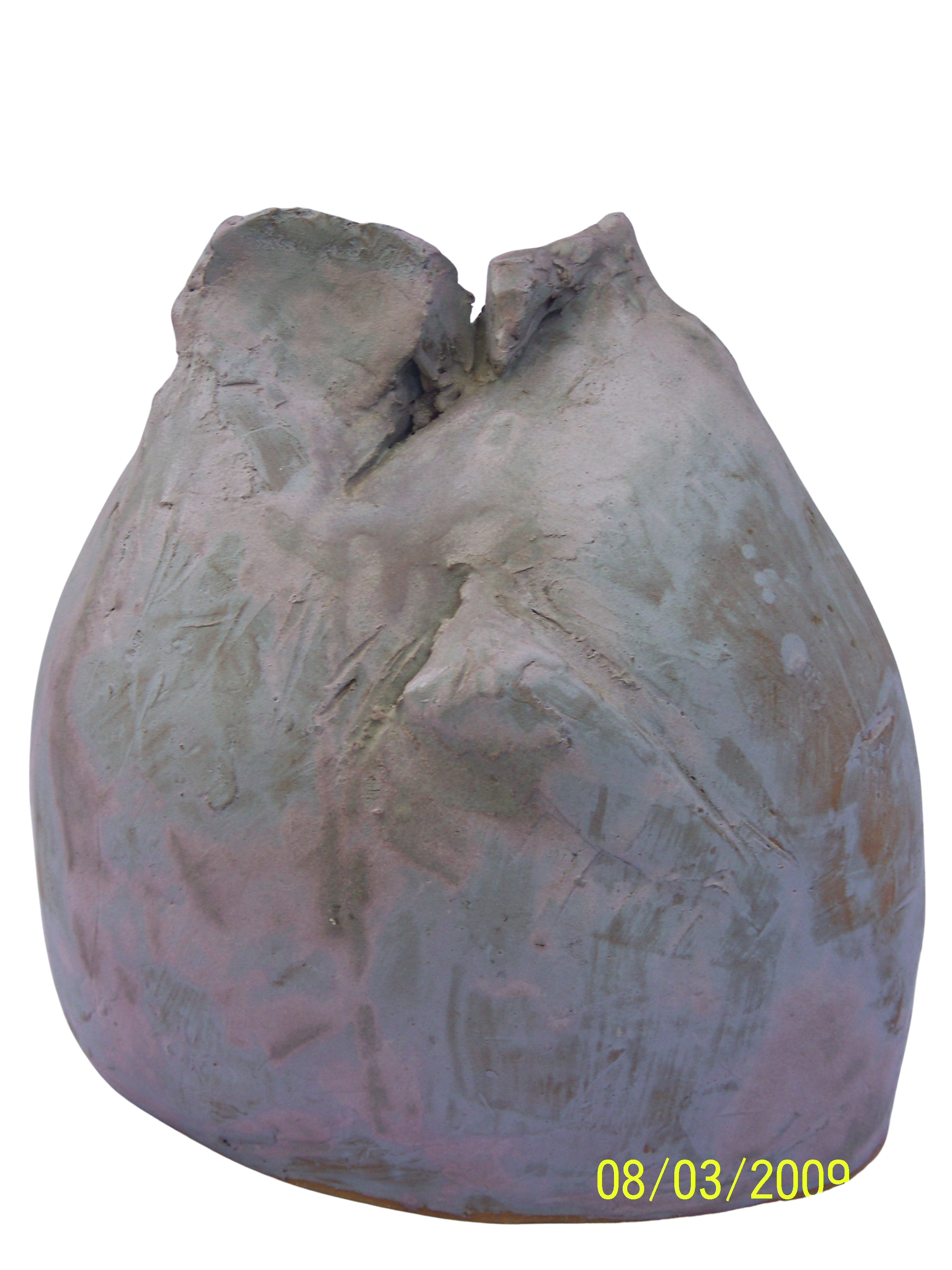  Purple Vessel III 
 Clay 