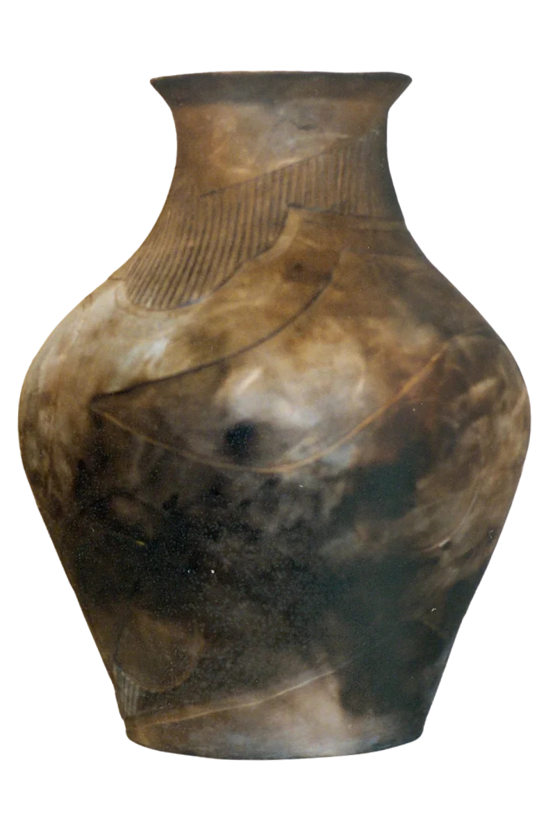 
 Traditional Vessel with Incised Lines II 
 Clay 
