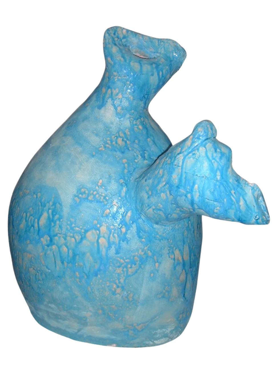  Blue Vessel 
 Clay 