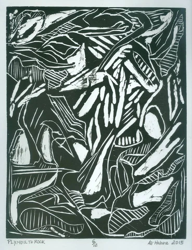  Plymouth Rock 
 Woodcut 