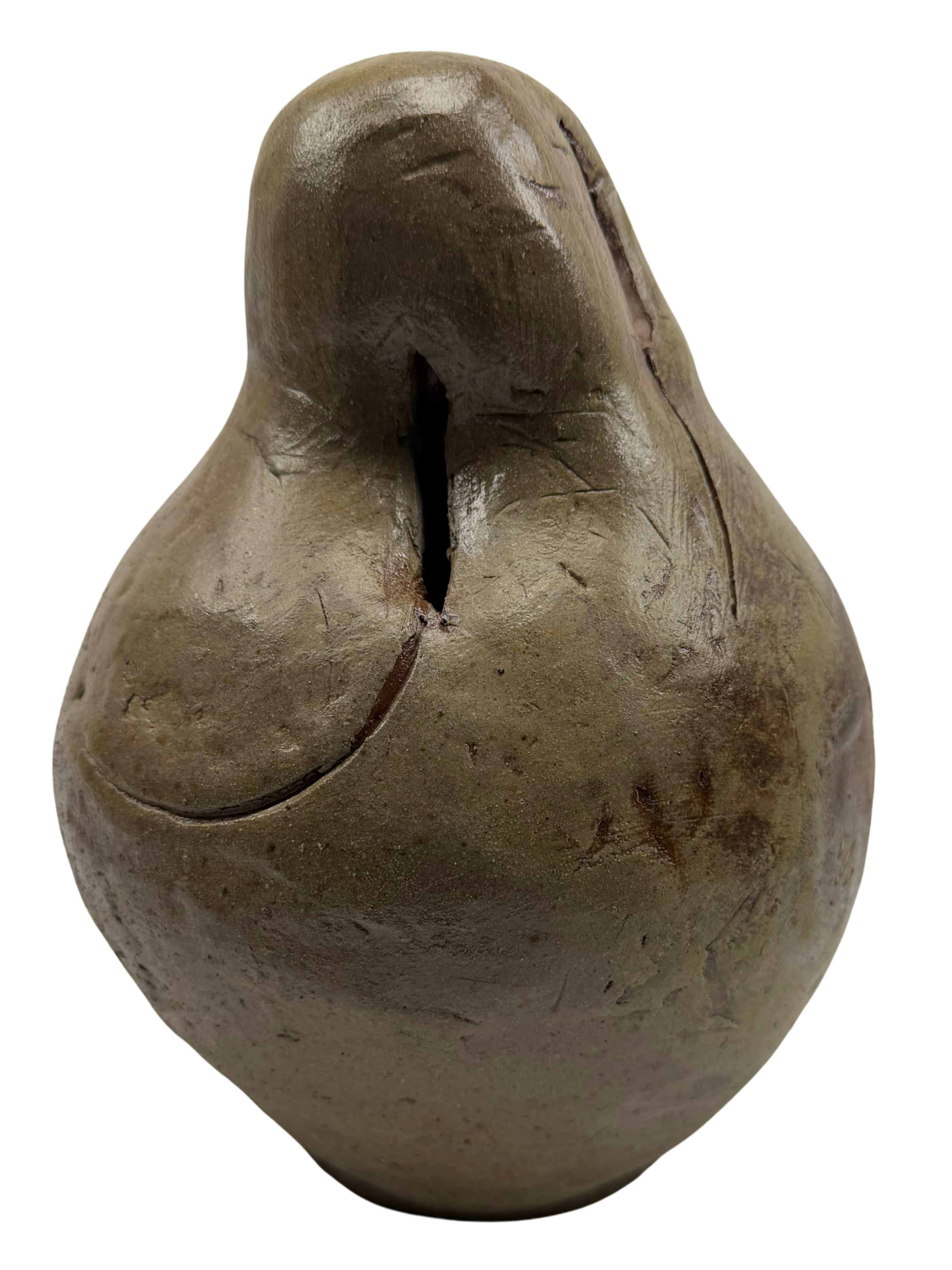  Enclosed Form with Incised Lines 
 Clay 