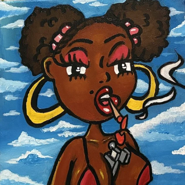In the Clouds - 10x10"