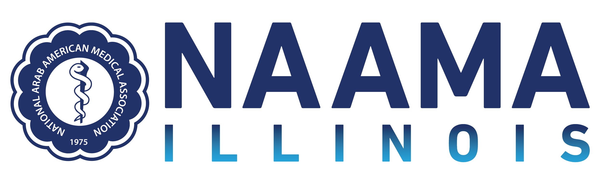 NAAMT logo with a caduceus symbol and the words 'NAATA American Medical Association 1975'