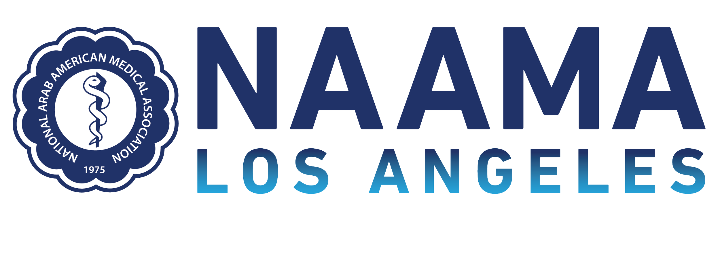 Logo of the National American Association of Medical Assistants (NAAMA) with the words 'NAAMA Los Angeles' and the medical caduceus symbol in a blue circle.