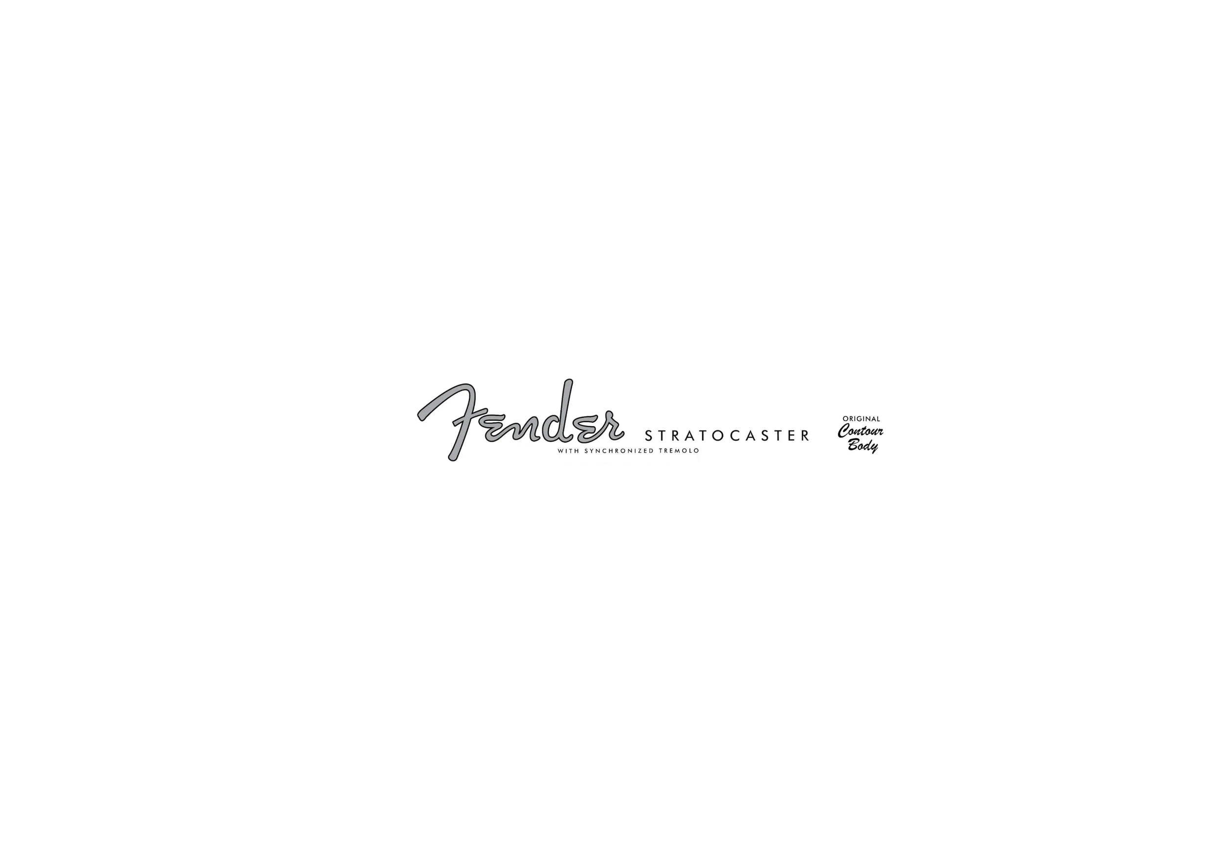 Classic Fender Spaghetti ‘50s Silver Headstock Waterslide Decal