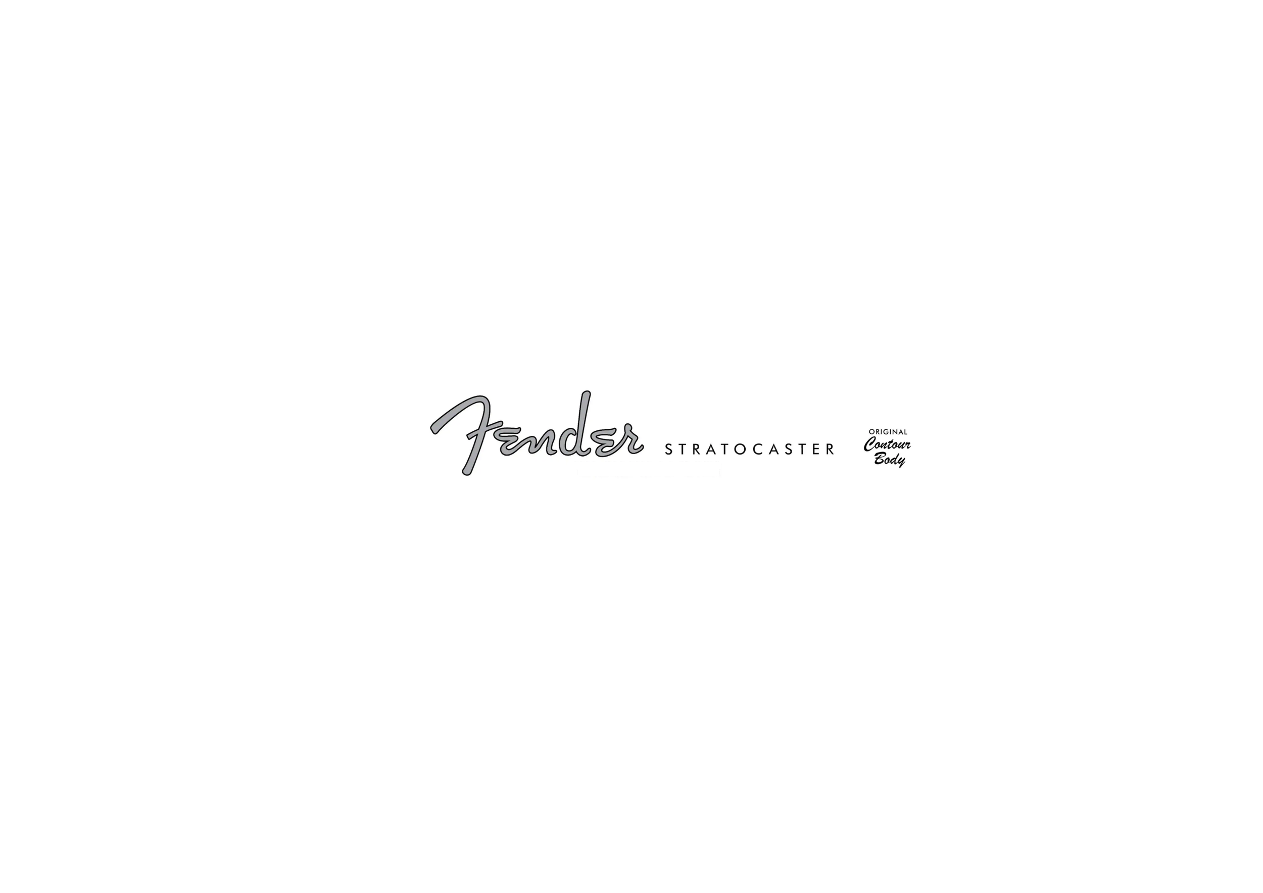 Classic Fender Spaghetti ‘50s Silver Headstock Waterslide Decal