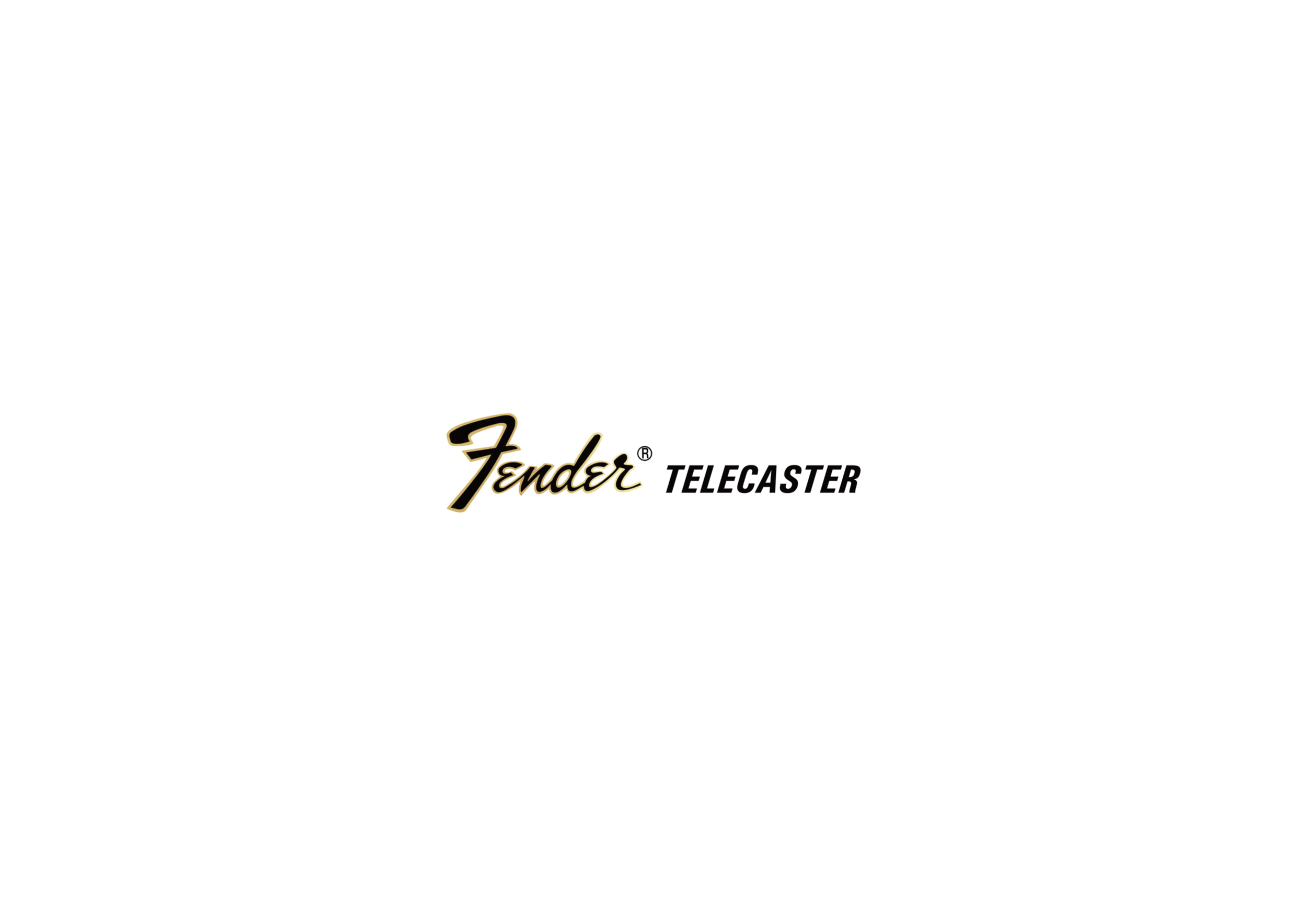 Fender Telecaster Large 70s Style Headstock Logo Waterslide Decal