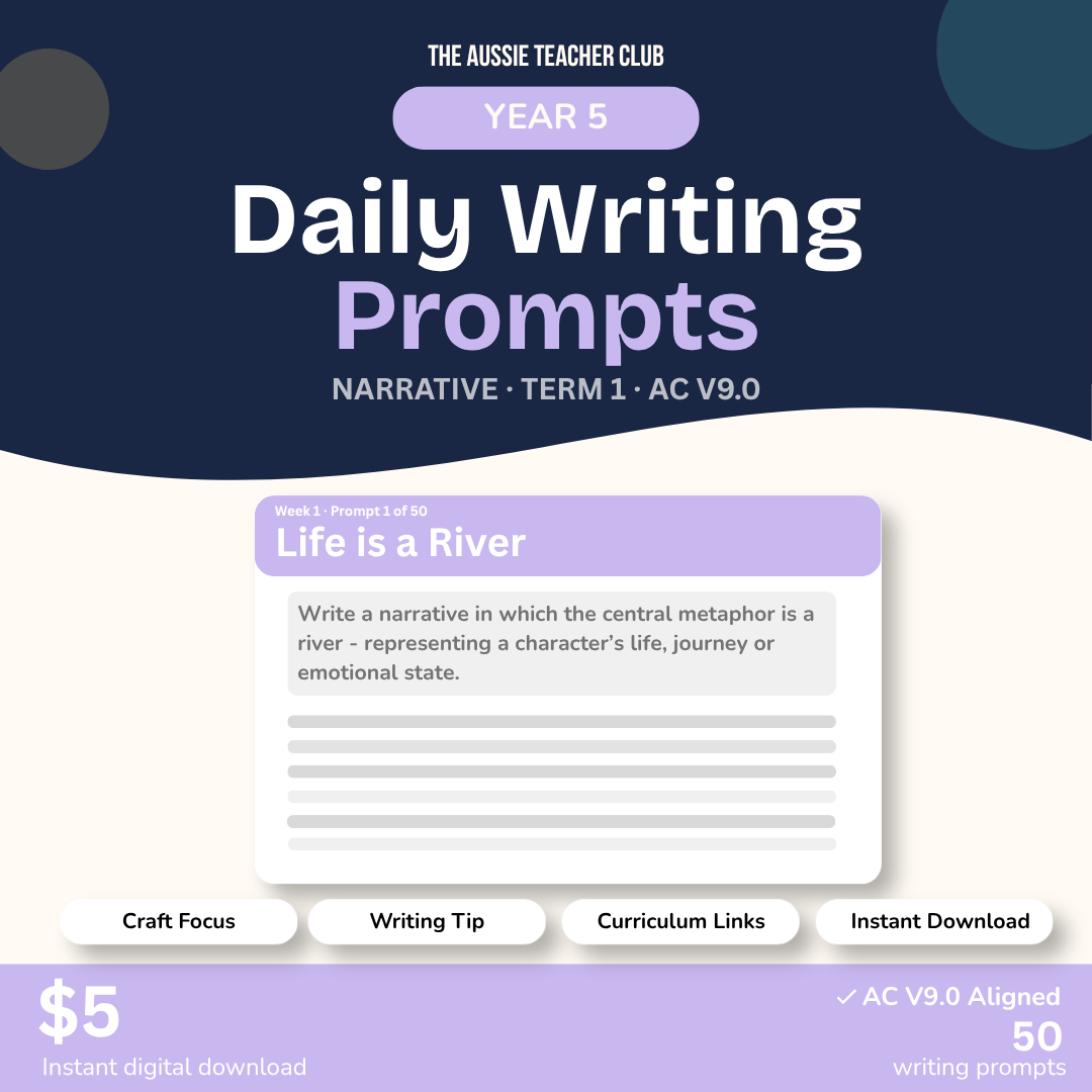 Daily Writing Prompts — Narrative — Term 1 — Year 5