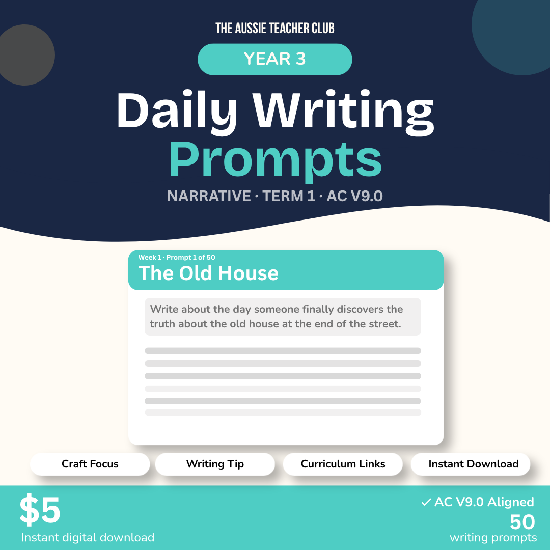 Daily Writing Prompts — Narrative — Term 1 — Year 3