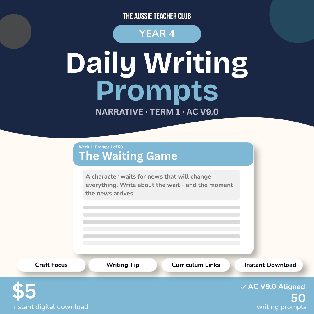Daily Writing Prompts — Narrative — Term 1 — Year 4