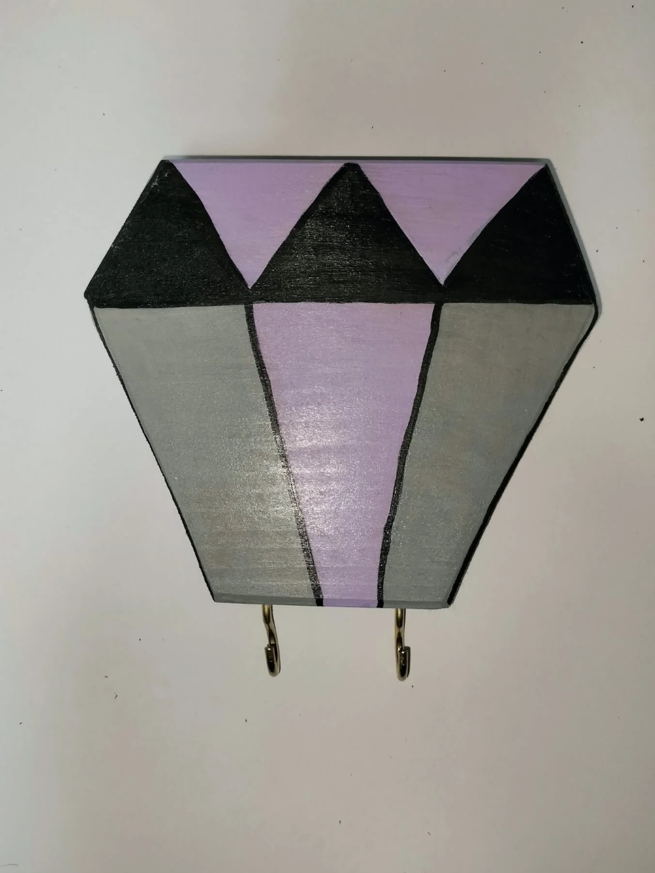 "Purple Gem" Key Hook Jewelry Hook