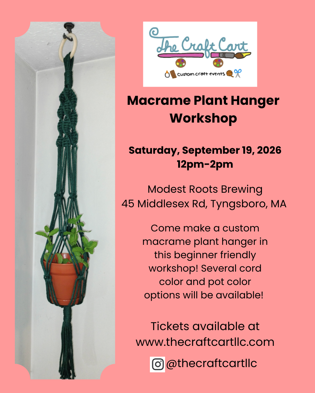 Macrame Plant Hanger Workshop