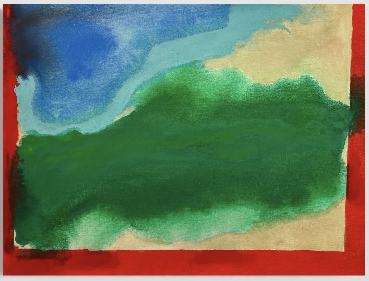 En Primavara, 2023. Gouache on canvas. 18x24