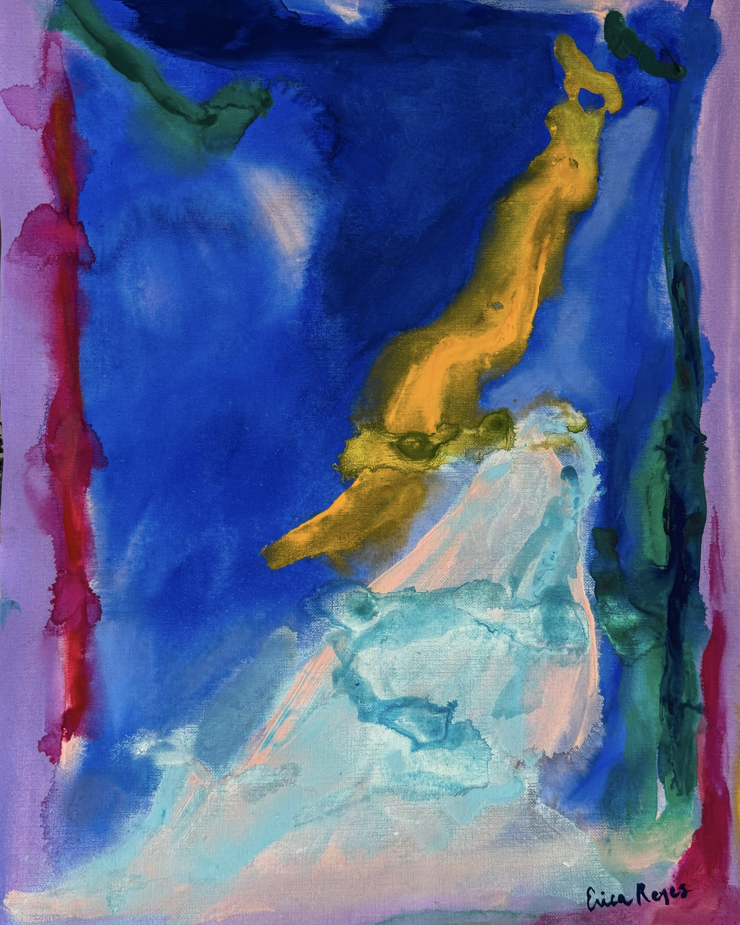 Ethereal, 2025. Gouache on paper. 12x16