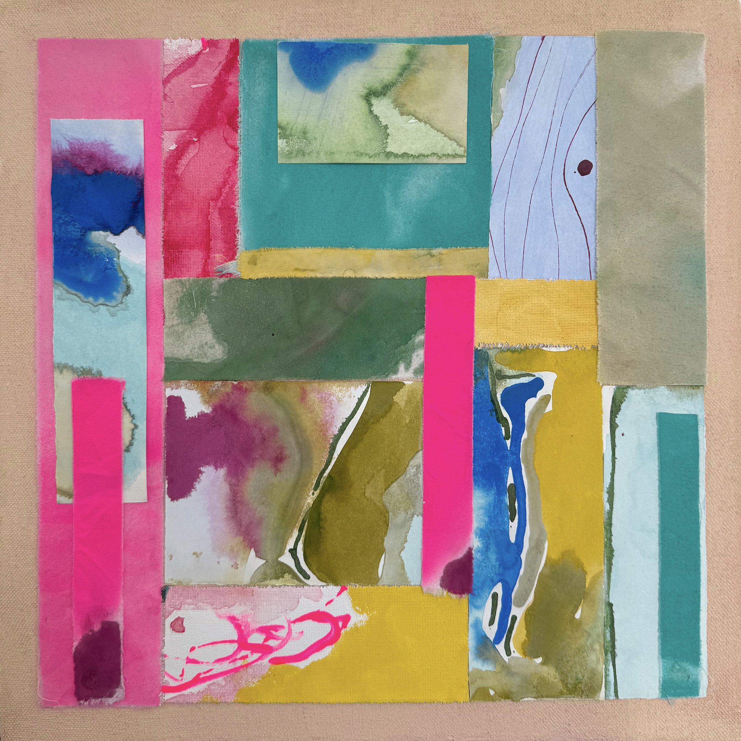 Lost in Translation ll, 2026. Mixed Media. 16x16