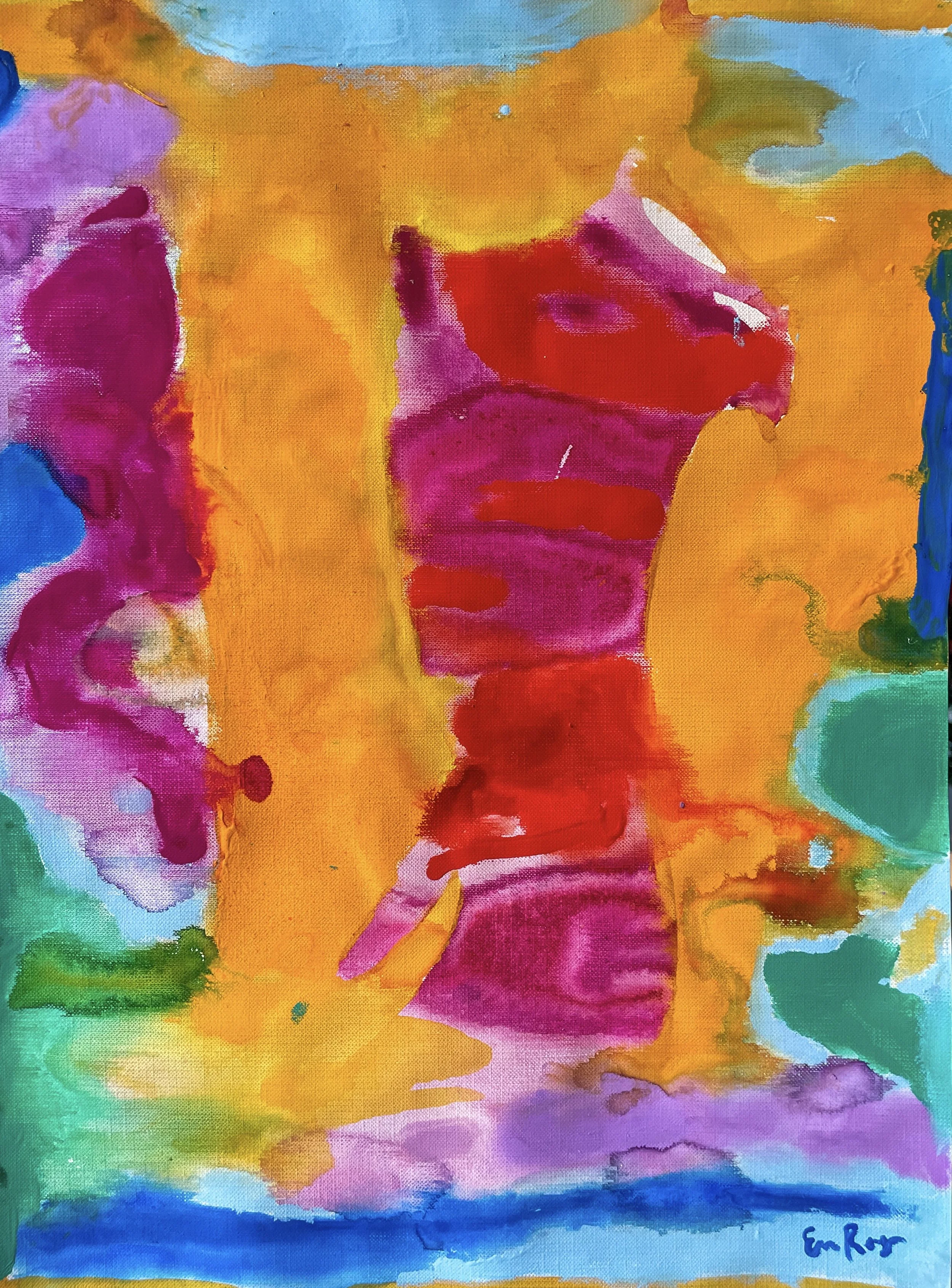 Sense of Gravity, 2024. Gouache on Canvas Paper. 12x16