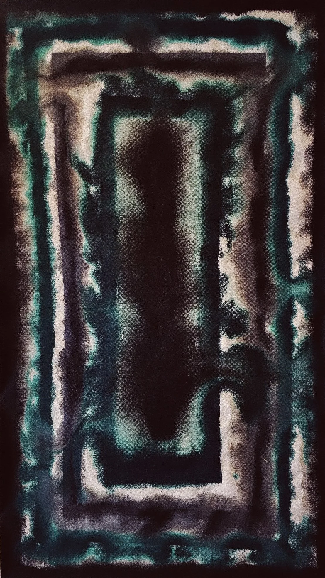 Untitled, 2023. Gouache on canvas. 24x36