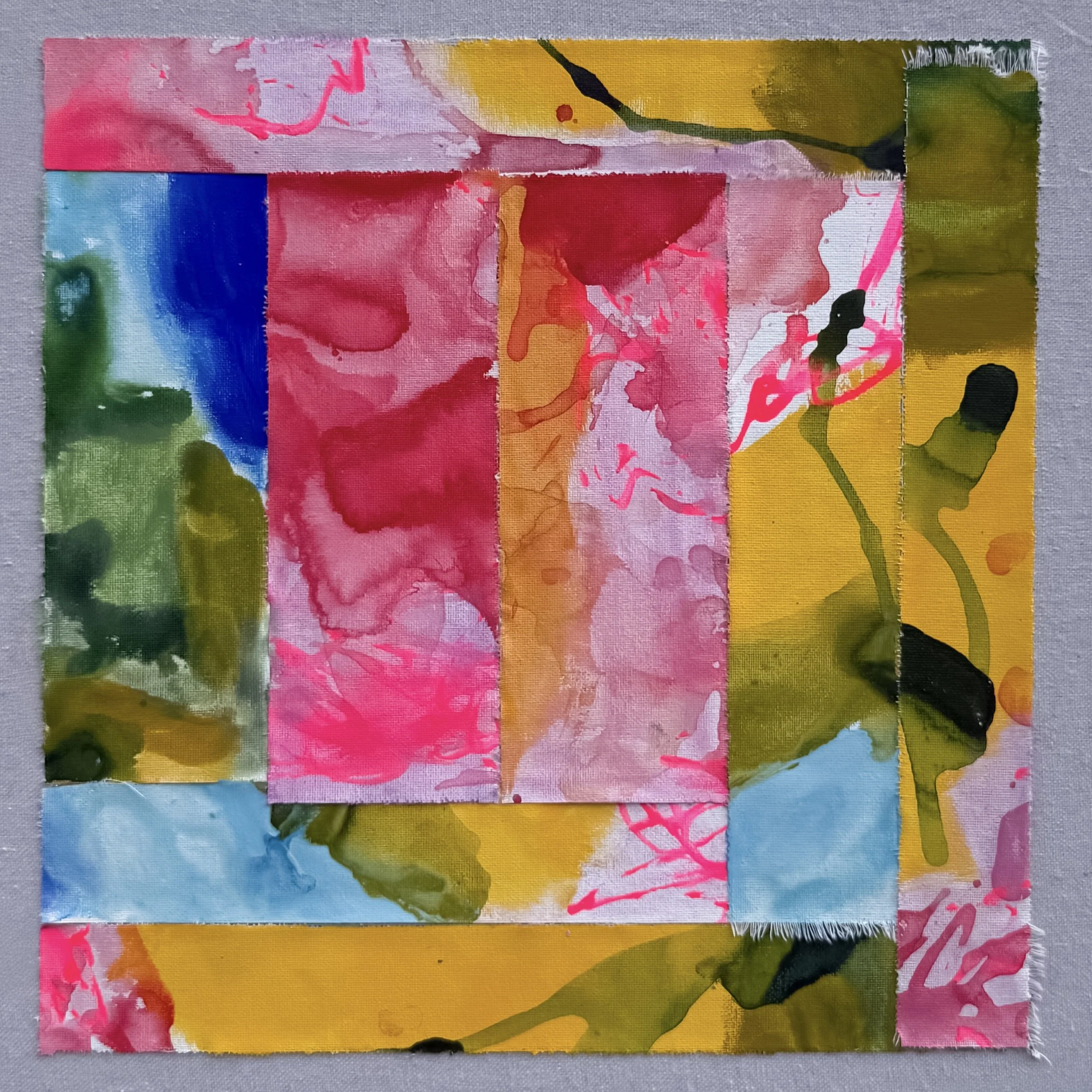 Lost in Translation l, 2026. Mixed Media. 16x16