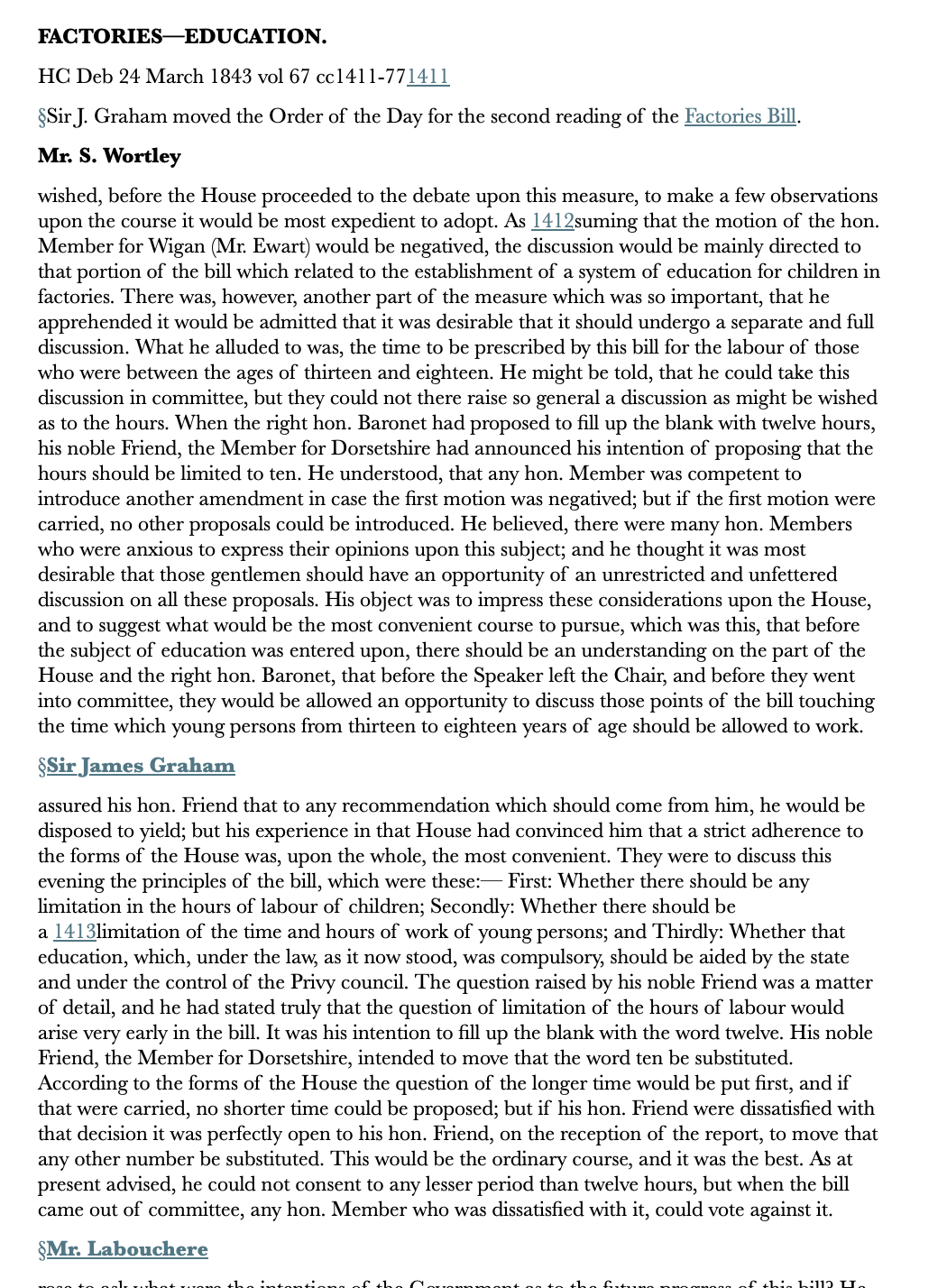 Factories—Education — 24 March 1843 — Commons