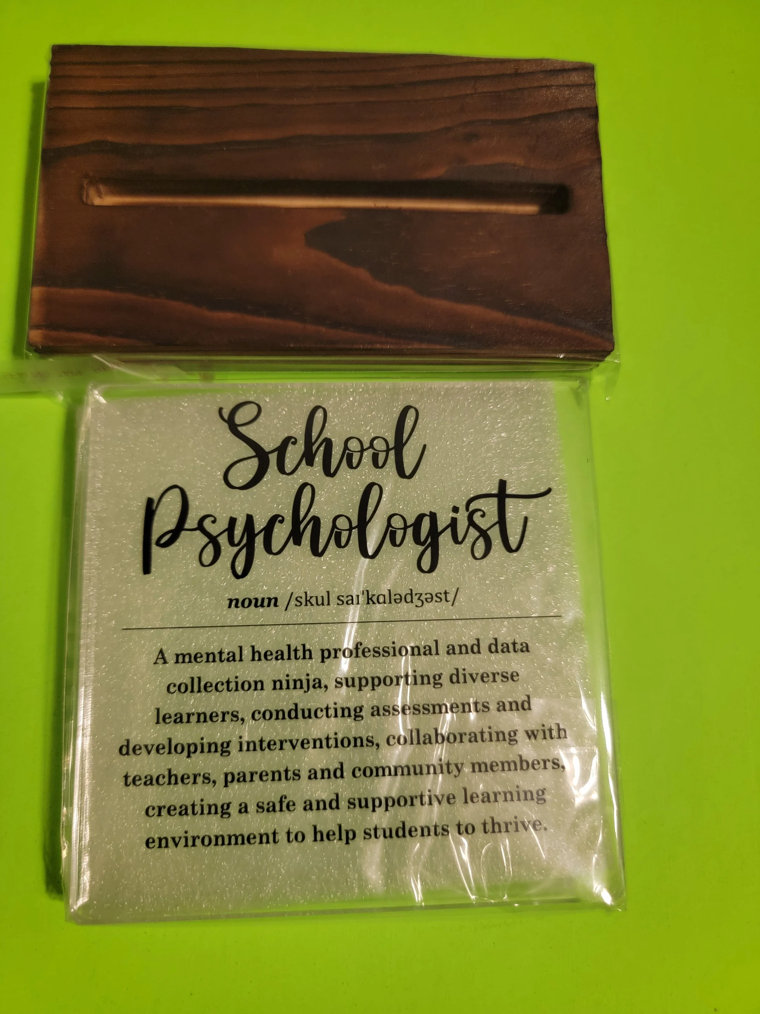 School Psych Plaque