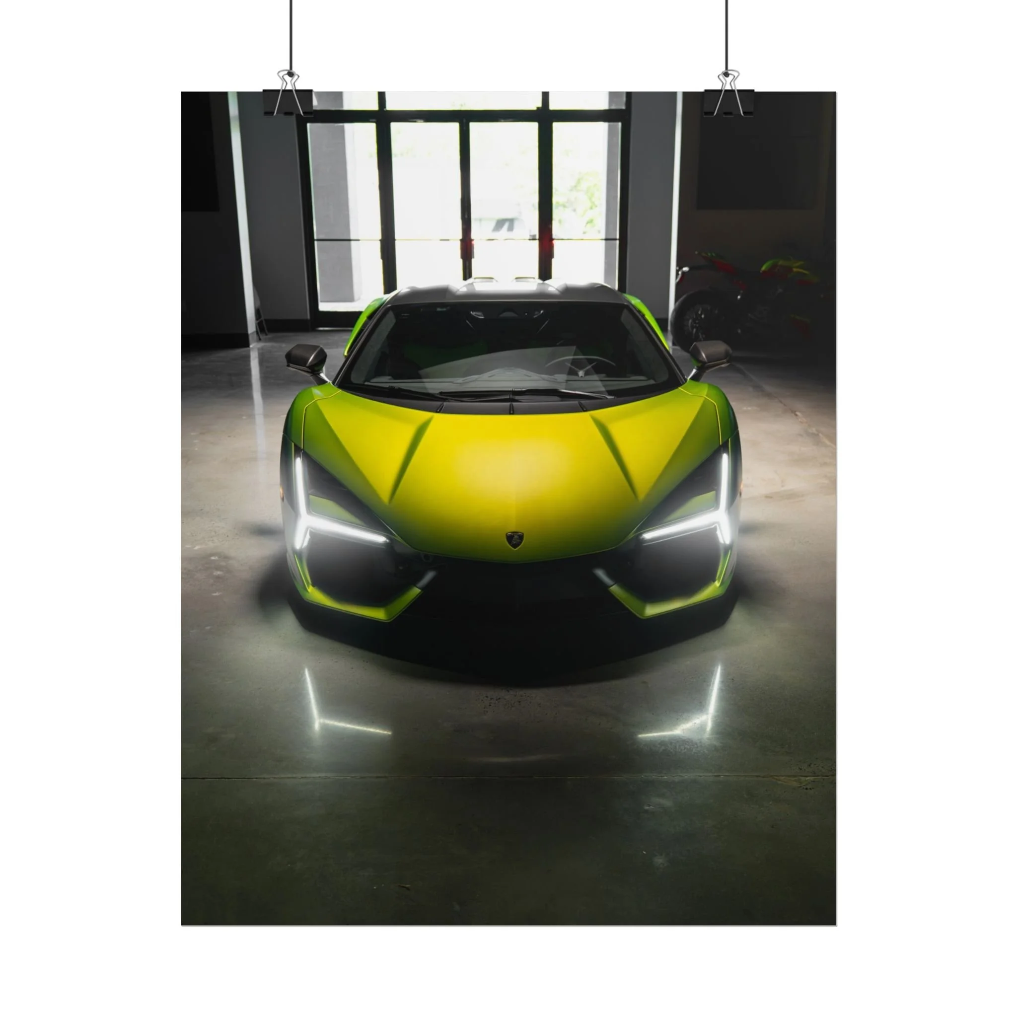 Lamborghini Revuelto Poster — Rolled Sports Car Wall Art