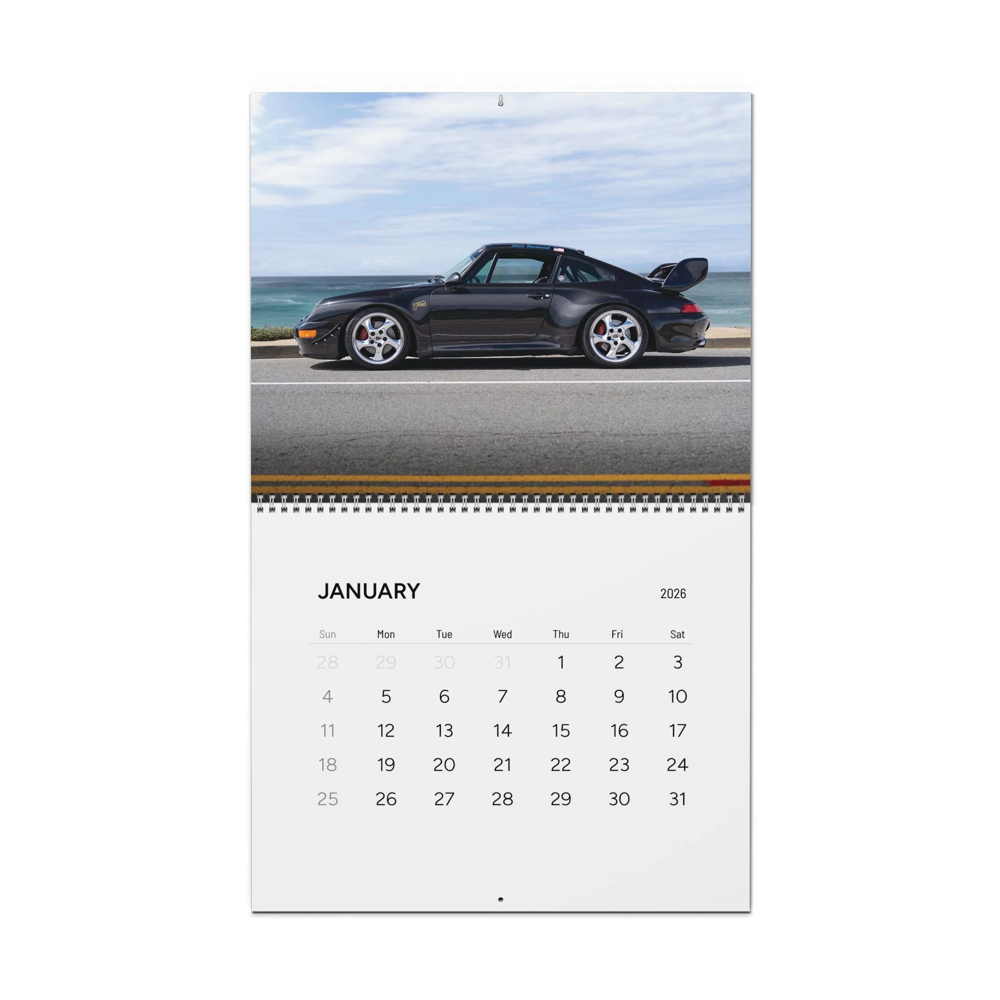 2026 Sports Cars Wall Calendar — Monthly Automotive Photography Calendar