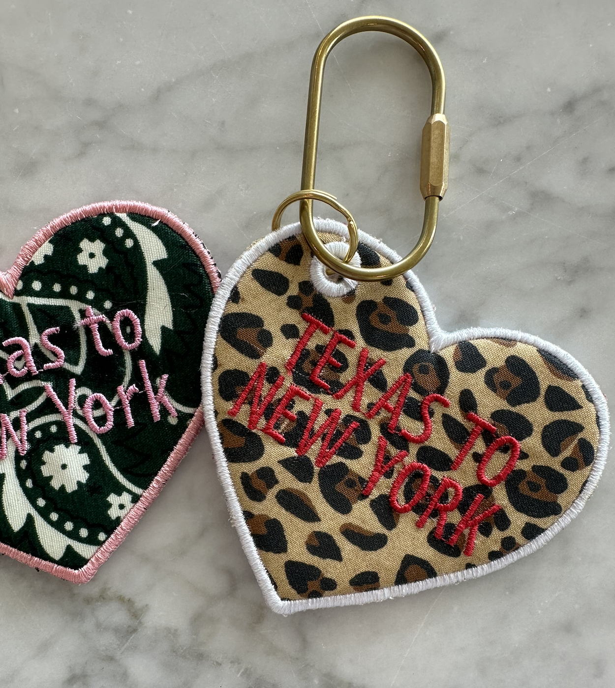 TX to NY Bag Tag - Cheetah