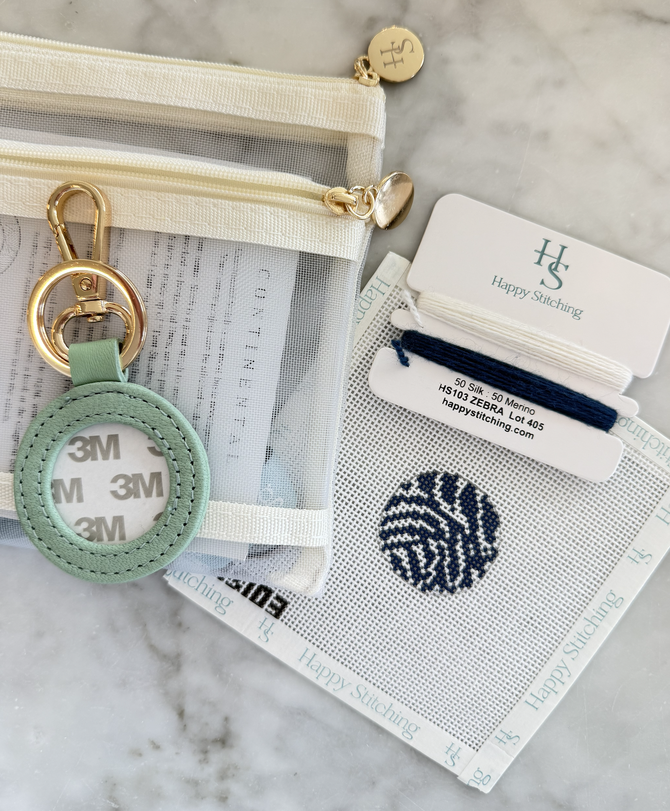 Zebra Dot Self-Finishing Key Fob Kit