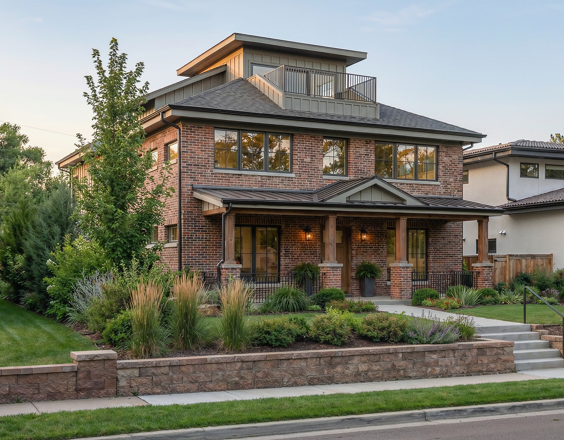 Exterior of Perry, a Sloan Building Co. home in Sloan's Lake, Denver.
