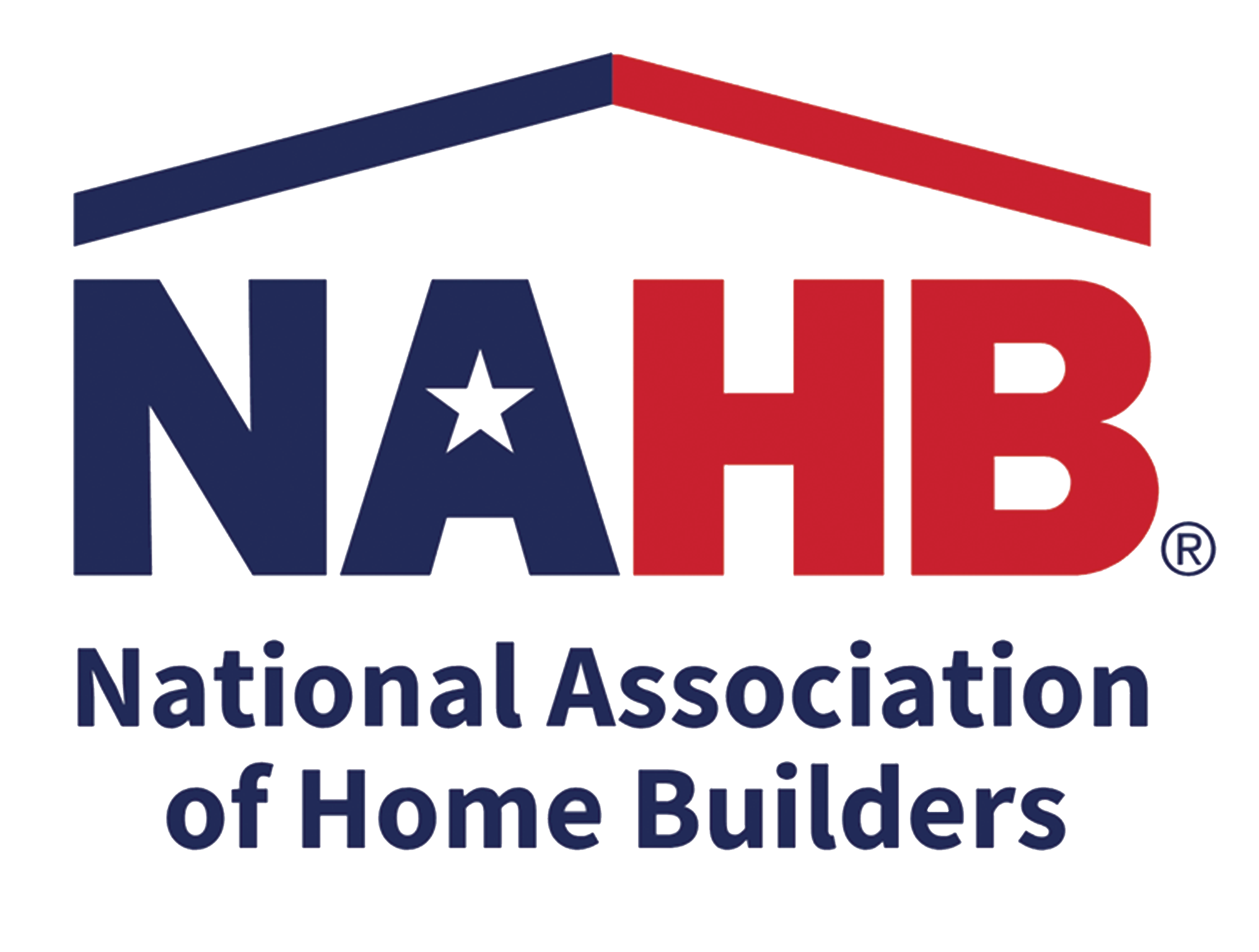 Logo of the National Association of Home Builders with red, white, and blue colors and a star.