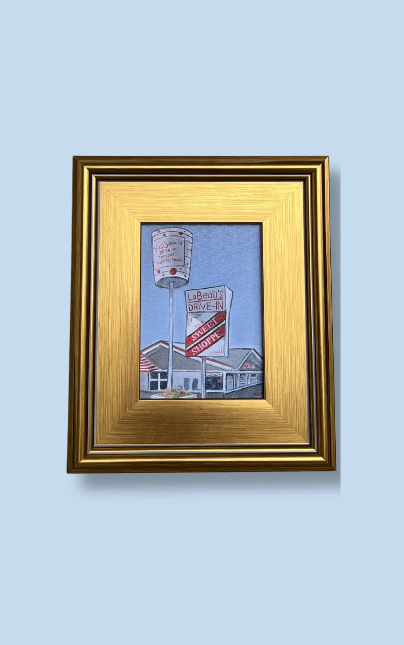 Framed La Beaus Drive In PRINT