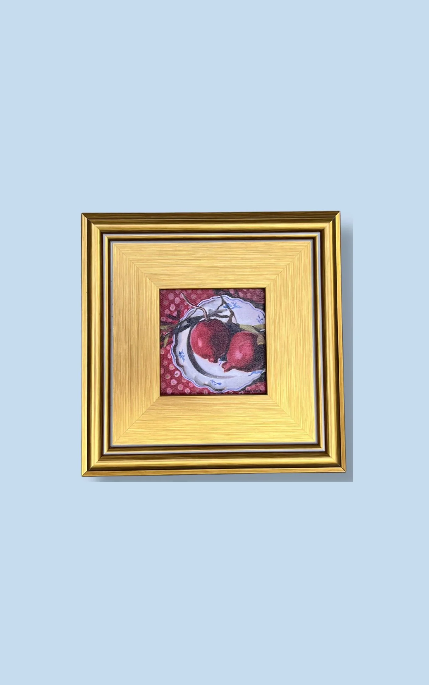 Framed Plate of Pomegranates PRINT