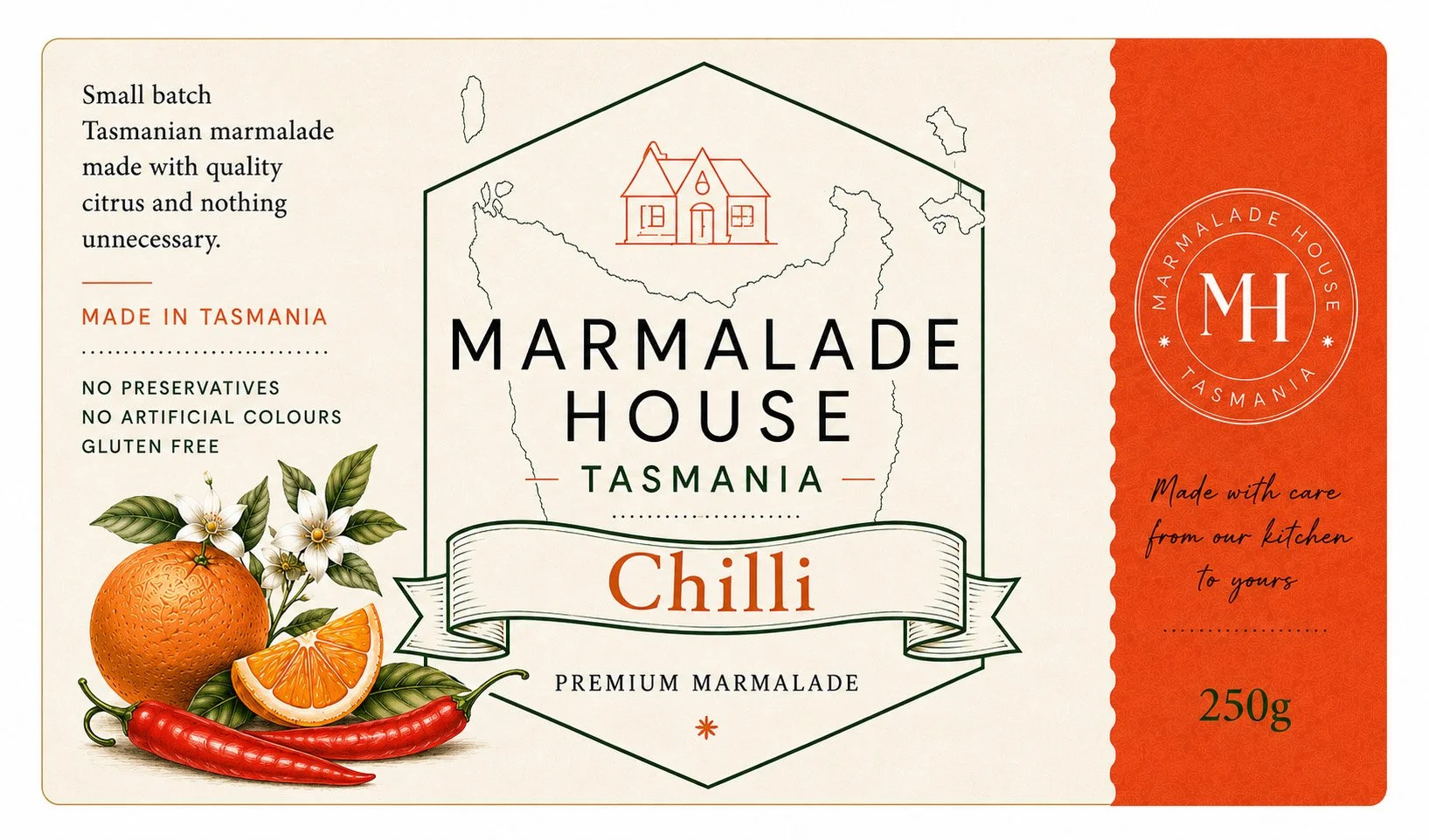 Chilli Marmalade, Gourmet Marmalade, Tasmanian Made