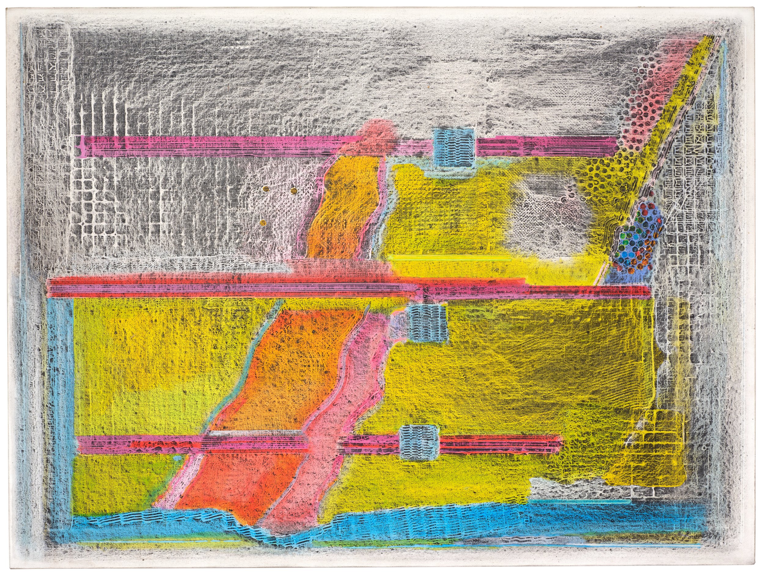 Channel Six Series #4, 1976, 40" x 30"