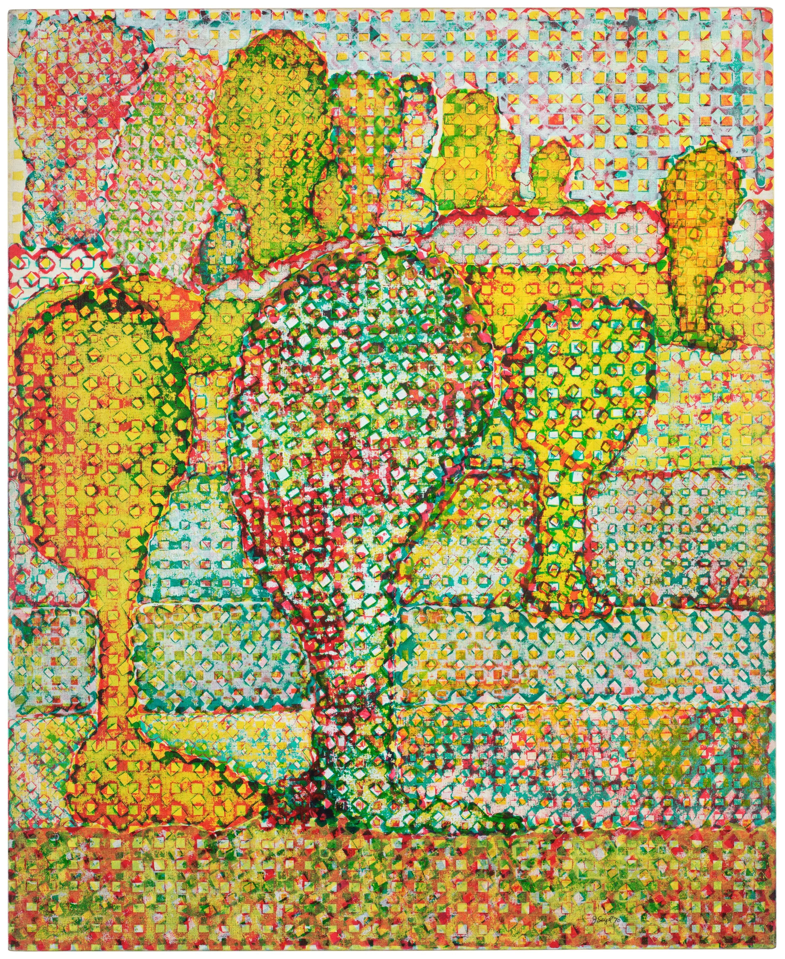 Waffle Landscape II, 1970, 36” x 44”