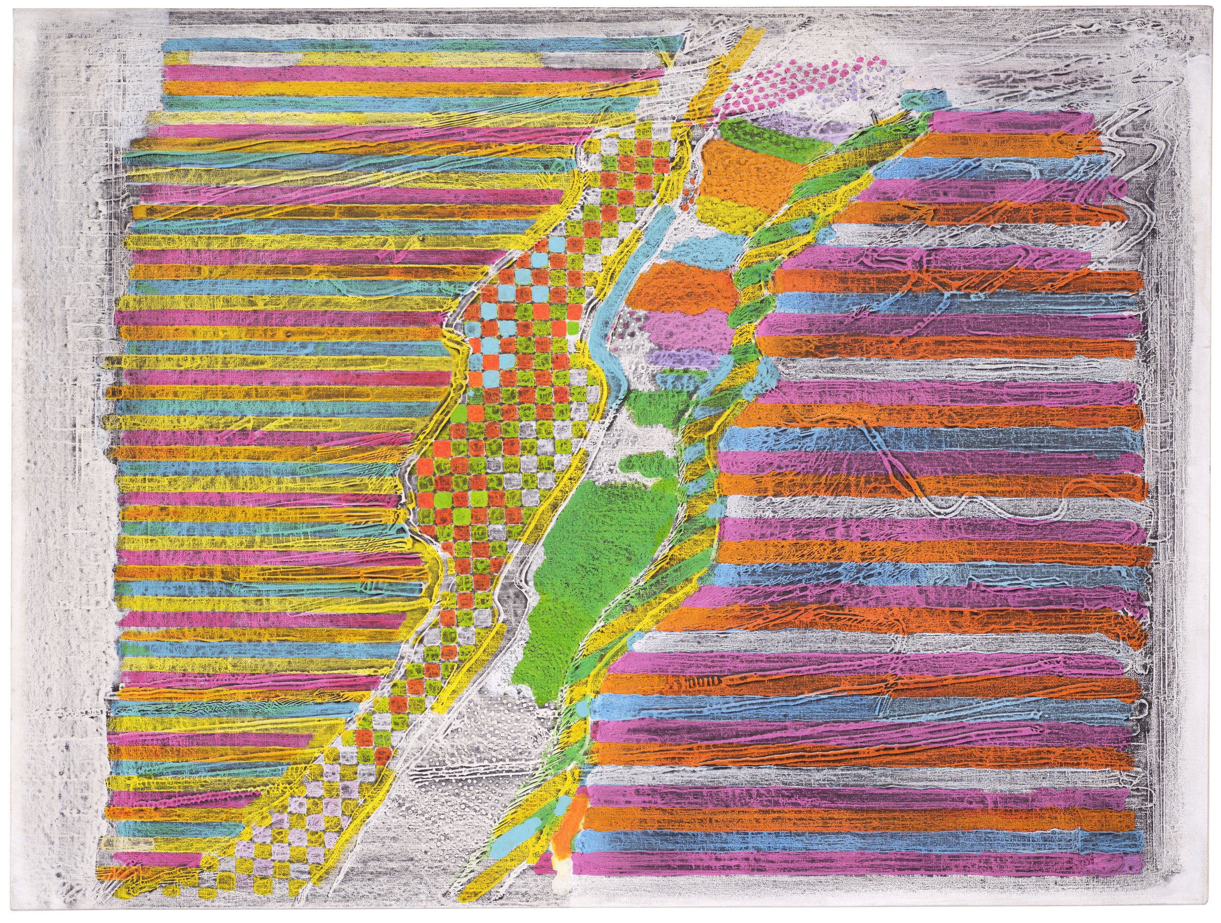 Channel 6 Series #1, 1976, 40" x 30"