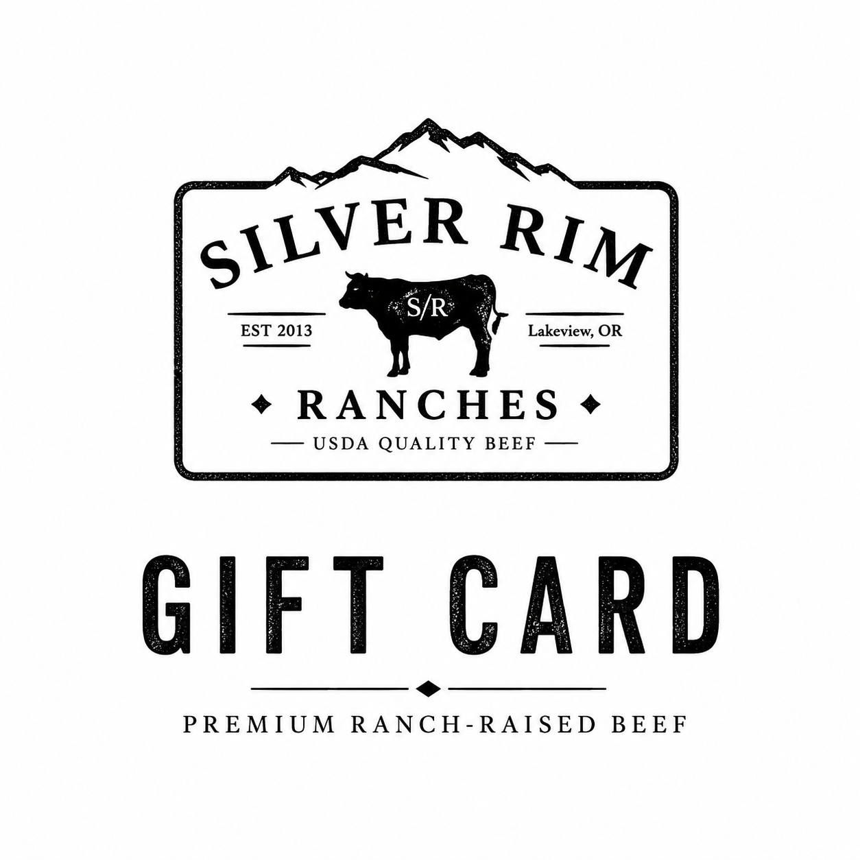 Silver Rim Ranches Gift Card