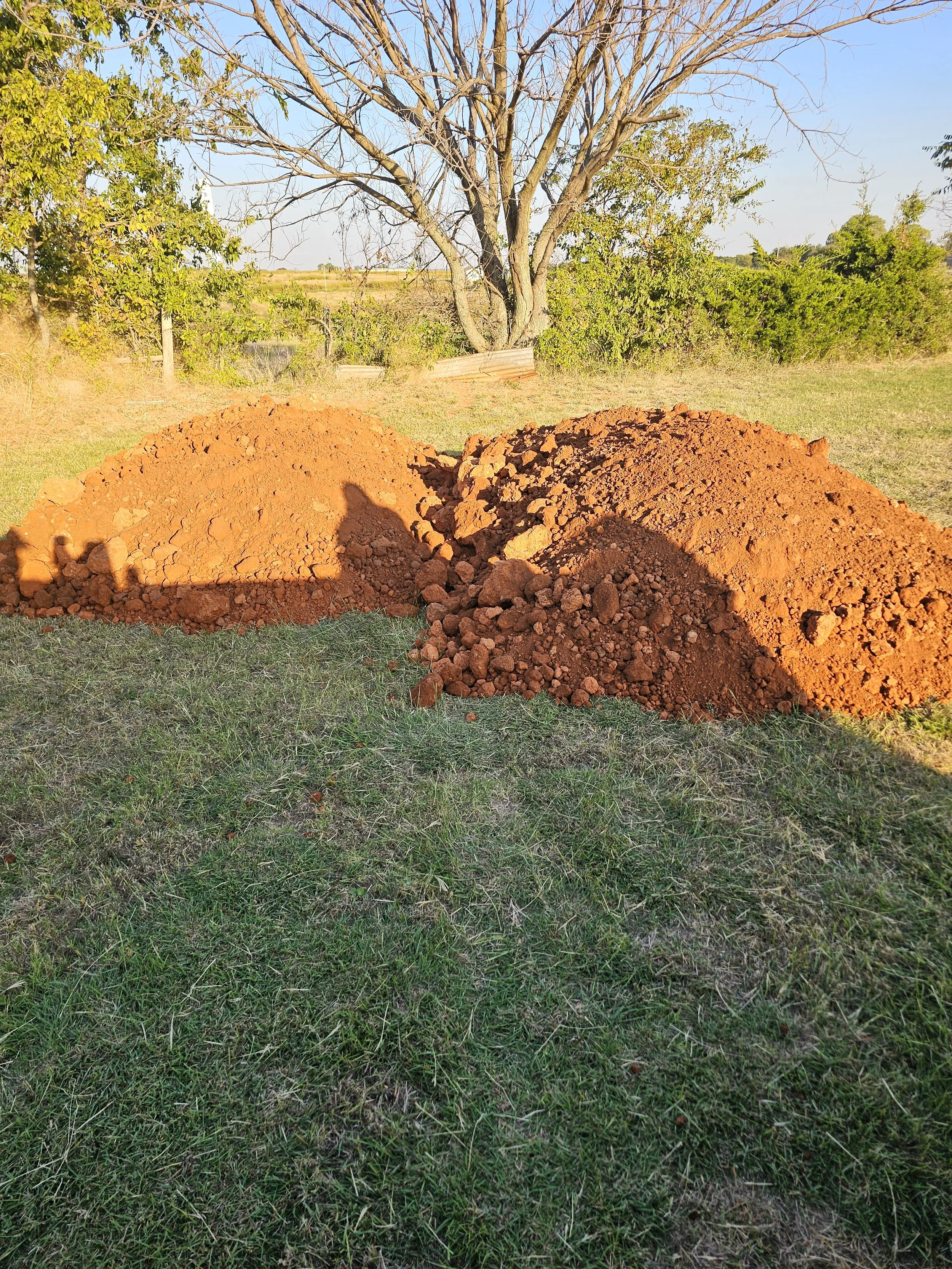 Fill dirt delivery for building pads, grading and site preparation in Oklahoma